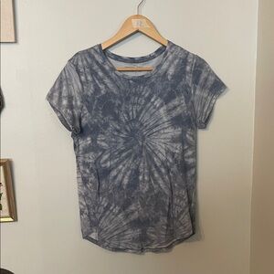 Abercrombie & Fitch Blue Tie-Dye Short Sleeve Tee
